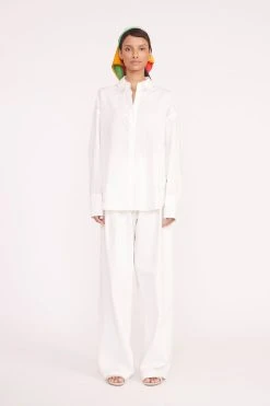 SILK SCARF | MARBLE WAVE -fashion colton shirt white 00547 web 1