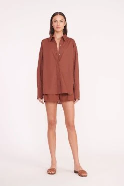 COLTON SHIRT | CLOVE -fashion colton shirt zoey short clove 02864 web