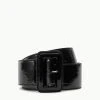 WIDE WAIST BELT | BLACK PATENT -fashion crop STAUD BELT BELT BLACK SPRING 23 ECOM 1