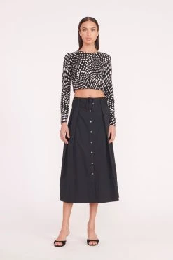 DEANNA SWEATER | BLACK WAVY DOT -fashion deanna sweater black dot 00975 web