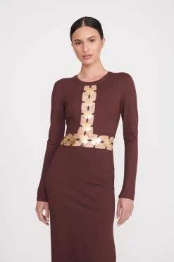 DELPHINE DRESS | DARK CHOCOLATE -fashion delphine dress dark chocolate 5 b3fa1ef2 dd9d 4460 9145 1c7f5a4bbb8d