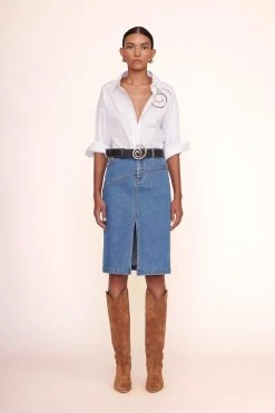 HUDSON SKIRT | MEDIUM WASH