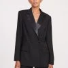 ARCH TUXEDO BLAZER | BLACK