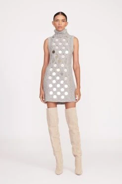 MOD MIRRORED DRESS | HEATHER GREY