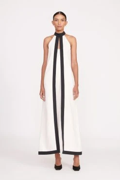 WRIGHT DRESS | ECRU BLACK