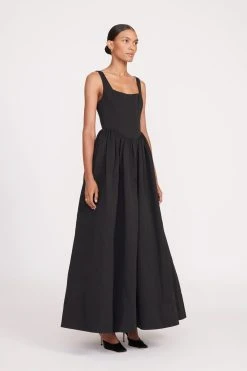 MAXI LANDSCAPE DRESS | BLACK -fashion fall 23 1314 web