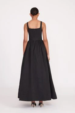 MAXI LANDSCAPE DRESS | BLACK -fashion fall 23 1323 web