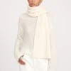 KNIT MERINO SCARF | IVORY -fashion fall 23 1554 web