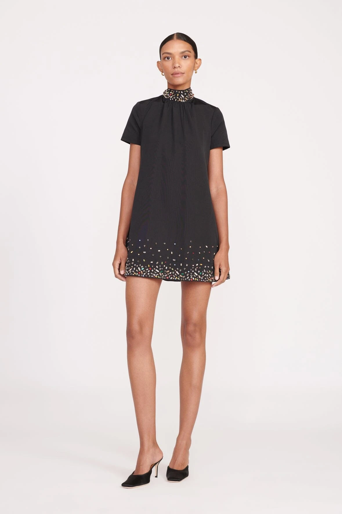 MINI ILANA DRESS | BLACK SILVER 3 MINI ILANA DRESS | BLACK SILVER