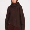 KNIT BALACLAVA | DARK CHOCOLATE -fashion fall 23 1745 web