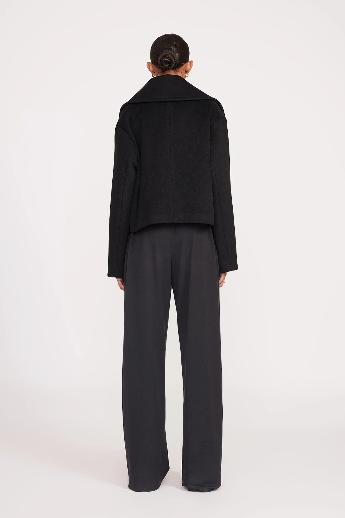 CARVER CROPPED COAT | BLACK 8 CARVER CROPPED COAT | BLACK - Image 6