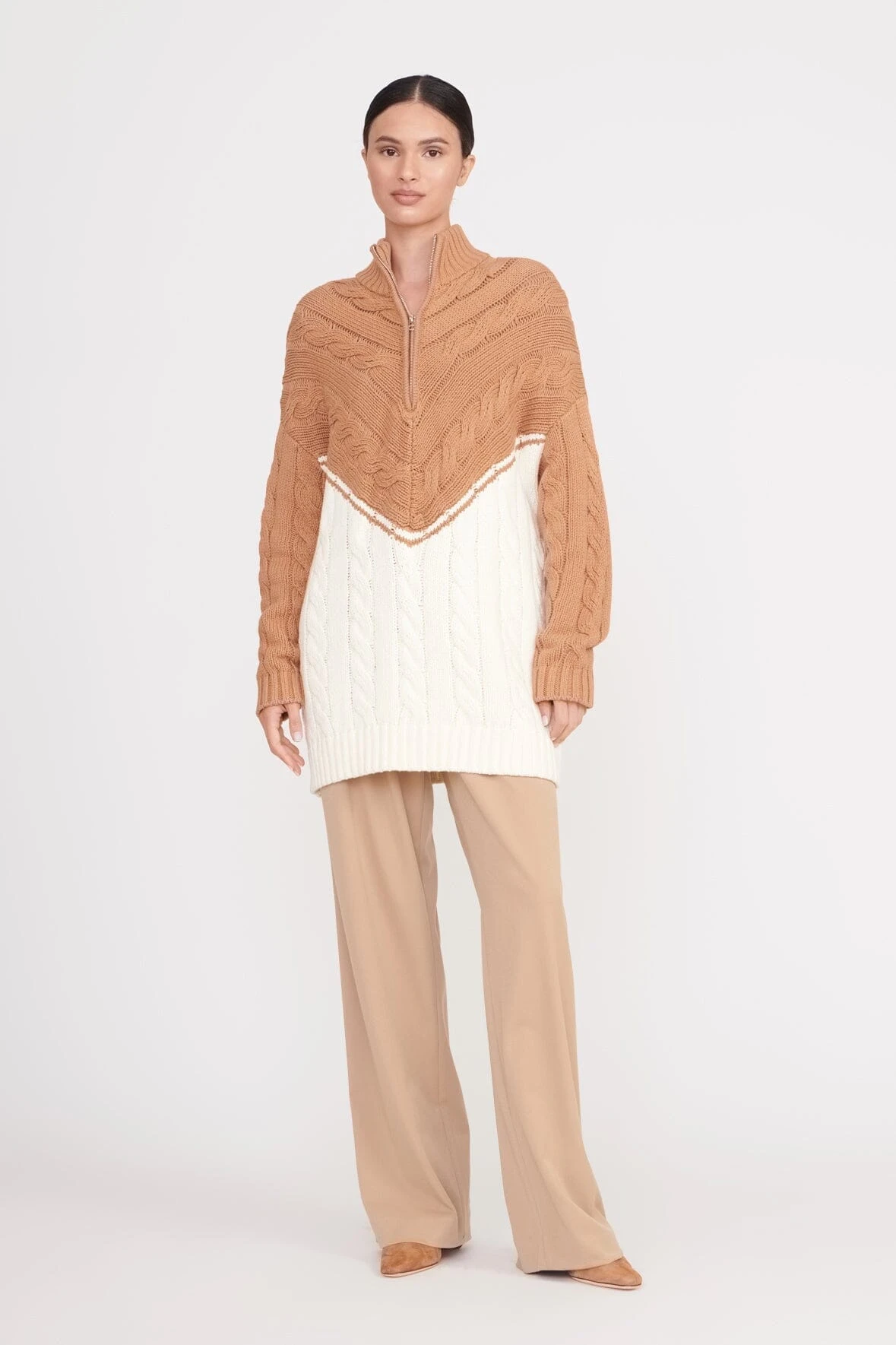 HAMPTON SWEATER | CAMEL IVORY 4 HAMPTON SWEATER | CAMEL IVORY - Image 2