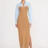HAZEL DRESS | CAMEL FRENCH BLUE -fashion hazel dress camel french blue 5 ad3a5d57 0ef7 49d4 8f26 63ec89c1f1e3
