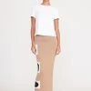 KARINA SKIRT | CAMEL GEOSCAPE
