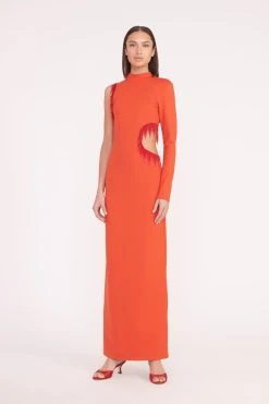 KIRSTEN DRESS | FIRE RED -fashion kirsten dress red 01211 web