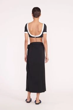 ANGELICA COVERUP SKIRT | BLACK -fashion lily short bikini top black wrap skirt black 02848 web