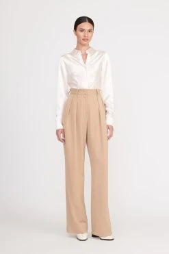 LUISA PANT | CAMEL SUITING