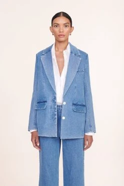 MAXWELL BLAZER | MEDIUM WASH -fashion maxwell blazer painter pant medium wash 00985 web