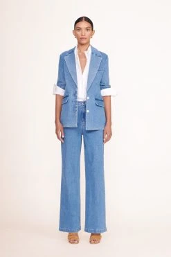 MAXWELL BLAZER | MEDIUM WASH -fashion maxwell blazer painter pant medium wash 00989 web