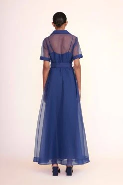 MILLIE DRESS | NAVY ORGANZA -fashion millie dress navy organza 3