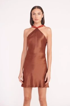 MINI CADENCE DRESS | CLOVE -fashion mini cadence dress clove 02690 web