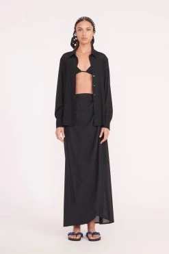 MIRIAM COVERUP TOP | BLACK -fashion miriam top angelica wrap skirt black 05626 web