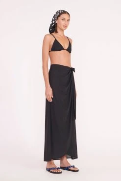 SILK SCARF | BLACK WAVY DOT -fashion miriam top angelica wrap skirt black 05645 web