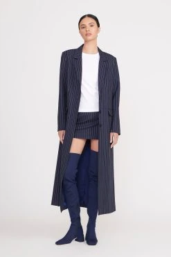 ANNETTE SKIRT | NAVY PINSTRIPE -fashion ralph coat navy pinstripe 1 web 49cc6619 b53b 4ef3 984d ce6a77de8dd7