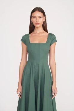 SHORT SLEEVE WELLS DRESS | PINE -fashion short sleeve wells dress pine 3 6b3642f1 1b54 447a a2a9 aca1fb3bc667