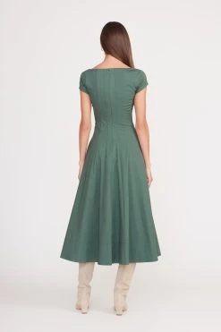 SHORT SLEEVE WELLS DRESS | PINE -fashion short sleeve wells dress pine 4 2b2168e5 4032 41a0 b8b0 886b6702f909