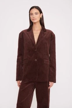fashion 11 TREK OVERSIZED BLAZER | MAHOGANY