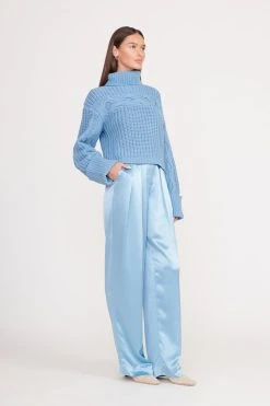 fashion -fashion vernacular sweater french blue 3