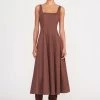 WELLS DRESS | MAHOGANY -fashion wells dress mahogany 1 web